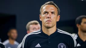 Phil Neville avec l'Inter Miami, à Fort Lauderdale le 20 août 2022