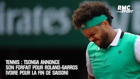 Tennis : Tsonga annonce son forfait pour Roland-Garros (voire pour la fin de saison)