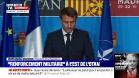 Emmanuel Macron: Il ne s'agit pas de "l'ouest contre le reste" mais de "la paix contre la guerre" en Europe 