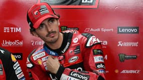 Francesco Bagnaia après le premier essai qualificatif lors du GP de Malaisie, le 1er novembre 2024.