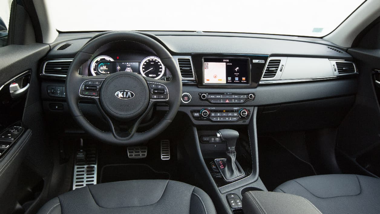 L'intérieur du Kia Niro dégage une impression de sérieux. 