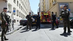Perquisition chez l'un des deux suspects arrêtés à Marseille le 18 avril 2017