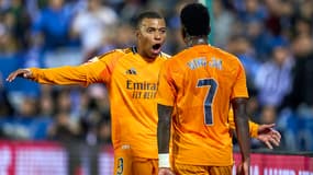 Kylian Mbappé et Vinicius Jr lors de Leganés-Real Madrid, le 24 novembre 2024