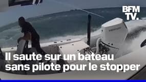 Ce policier américain saute sur un bateau sans pilote pour le stopper