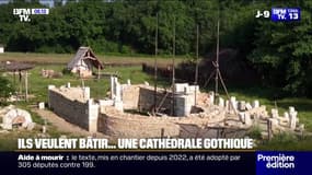 Ils veulent construire une cathédrale gothique avec des techniques de l'époque à La Lande-de-Fronsac, en Gironde