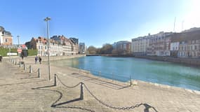 Une vue du Quai du Wault à Lille, en février 2023.