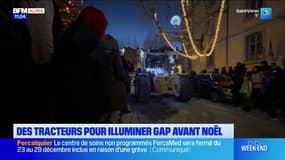 Gap : des tracteurs illuminent la ville avant Noël 