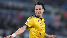 Florian Thauvin avec l'Udinese, le 10 mars 2025