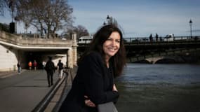 Anne Hidalgo sur les rives de la Seine à Paris,  le 12 septembre 2021.