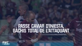 Passe caviar d'Iniesta, gâchis total de l'attaquant