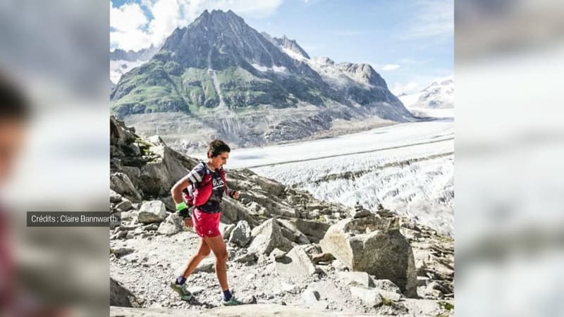 Claire Bannwarth lors d'un ultra-trail