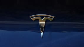 Le logo de la marque Tesla