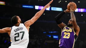 Rudy Gobert face à LeBron James