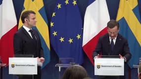 Suivez en direct la conférence de presse d'Emmanuel Macron et du Premier ministre suédois