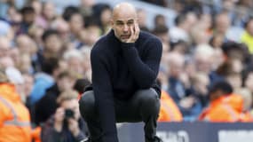 Pep Guardiola lors de Manchester City-Wolverhampton (5-1, Premier League), le 4 mai 2024