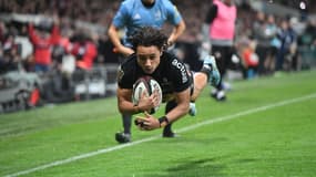 Ange Capuozzo pour le deuxième essai Toulousain face au RCT, 27 octobre 2024