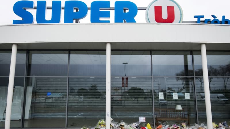 Le magasin Super U de Trèbes où s'est déroulée l'attaque, le vendredi 23 mars 2018