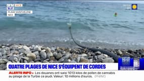 Nice: des plages équipées de cordes pour sortir plus facilement de l'eau