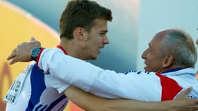 Christophe Lemaitre et Pierre Carraz en 2012