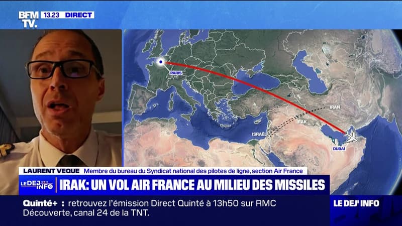 Un avion Air France a survolé l'Irak lors des attaques de missiles de l'Iran contre Israël