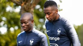 N'Golo Kanté et Blaise Matuidi à Clairefontaine, le 7 octobre 2019