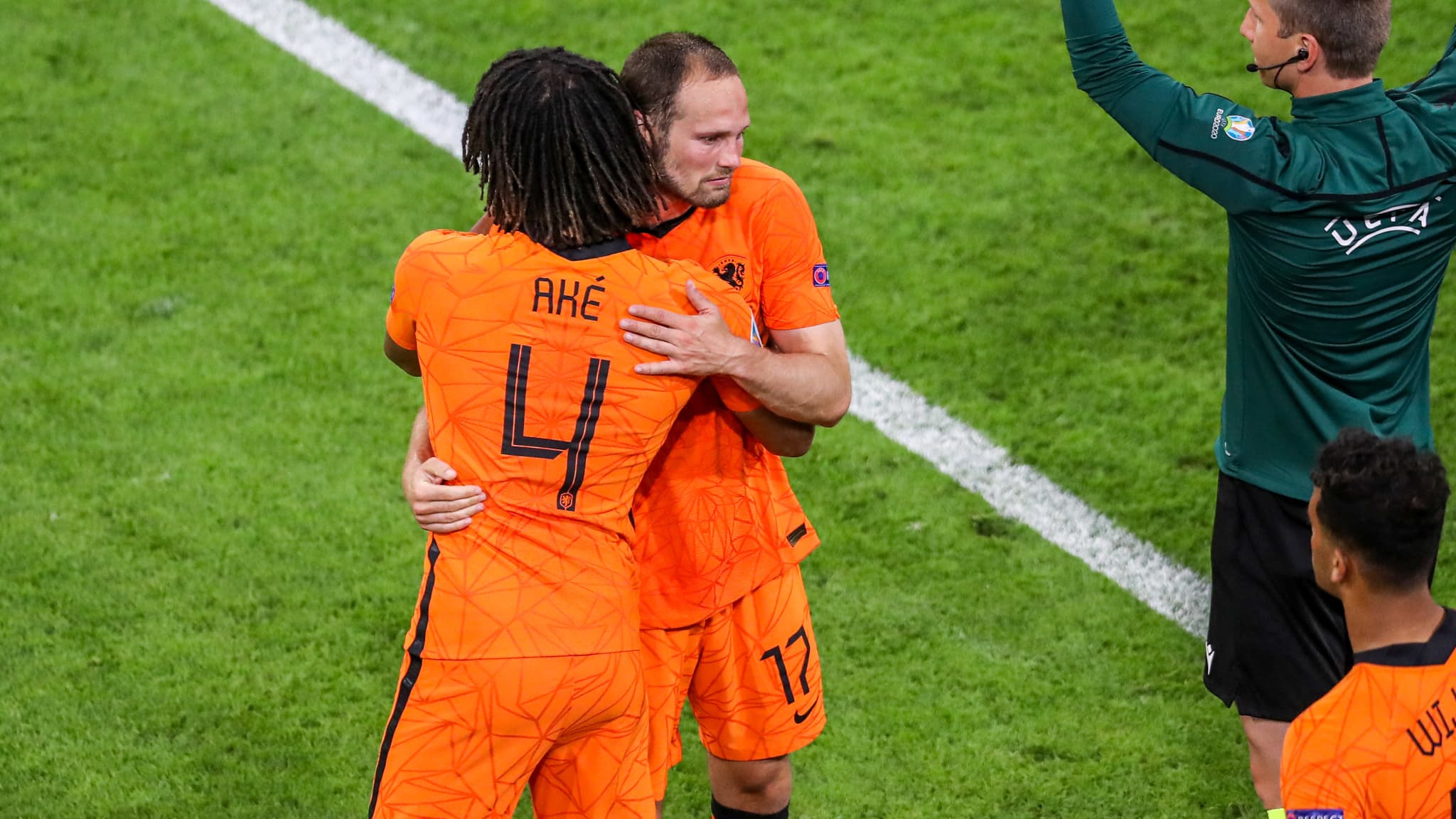Nathan Aké et Daley Blind avec les Pays-Bas
