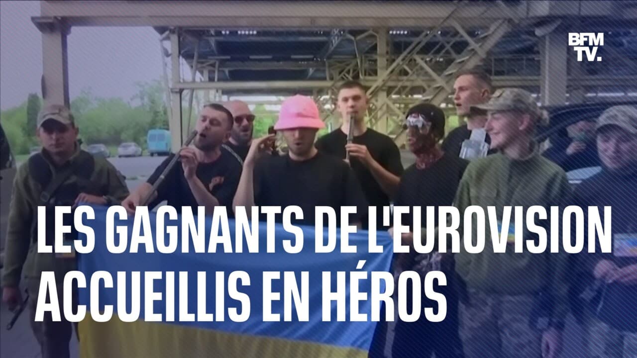 Accueillis en héros, les gagnants de l'Eurovision interprètent leur
