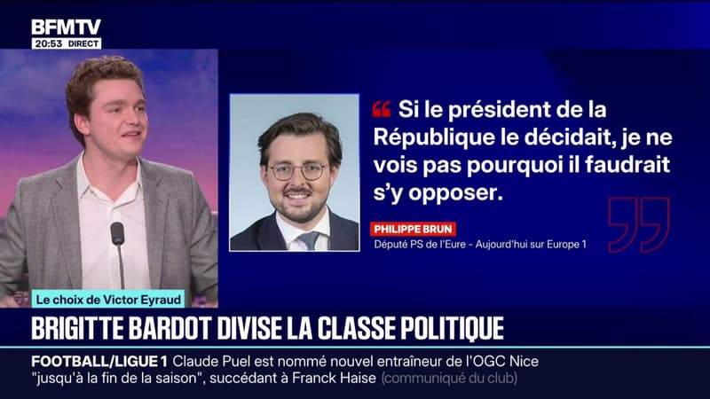 LE CHOIX DE VICTOR EYRAUD - Brigitte Bardot divise la classe politique