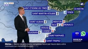 Météo Côte d'Azur: des averses localisées dans les Alpes-Maritimes, il fera 14°C à Nice