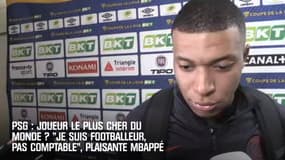 PSG : Joueur le plus cher du monde ? "Je suis footballeur, pas comptable" plaisante Mbappé