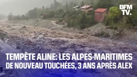 Alpes-Maritimes: la tempête Aline fait des dégâts et ravive les souvenirs d'Alex