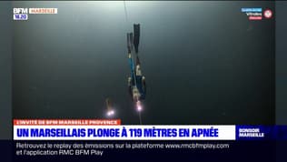 Marseille: l'apnéiste Arnaud Jerald a plongé à 119 mètres