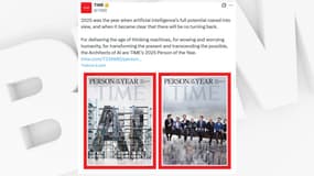 Couverture du magazine Time pour la personnalité de l'année 2025
