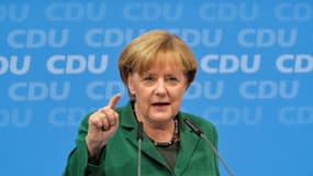 Angela Merkel a appelé les électeurs à donner toutes leurs voix à son parti de droite, la CDU.