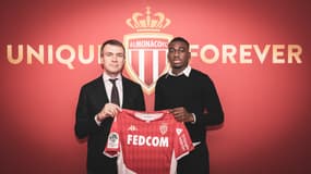 Youssouf Fofana lors de sa présentation à Monaco