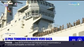 Toulon: le navire hôpital "Tonnerre" a quitté le port direction Gaza