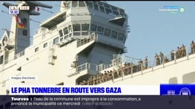 Toulon: le navire hôpital "Tonnerre" a quitté le port direction Gaza