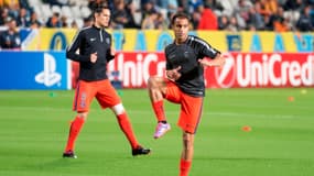 Lucas et Edinson Cavani
