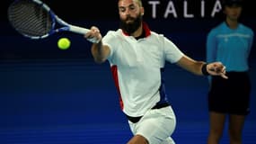 Benoît Paire lors du match de groupes de l'ATP Cup, à Melbourne, le 5 février 2021