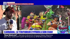 "Ils sont capables de tout faire": le youtubeur niçois Cyprien salue le travail des créateurs de chars du carnaval de Nice