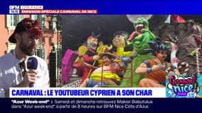 "Ils sont capables de tout faire": le youtubeur niçois Cyprien salue le travail des créateurs de chars du carnaval de Nice