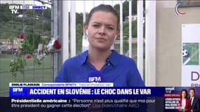 Accident en Slovénie: des fleurs déposées devant le club de foot des victimes dans le Var