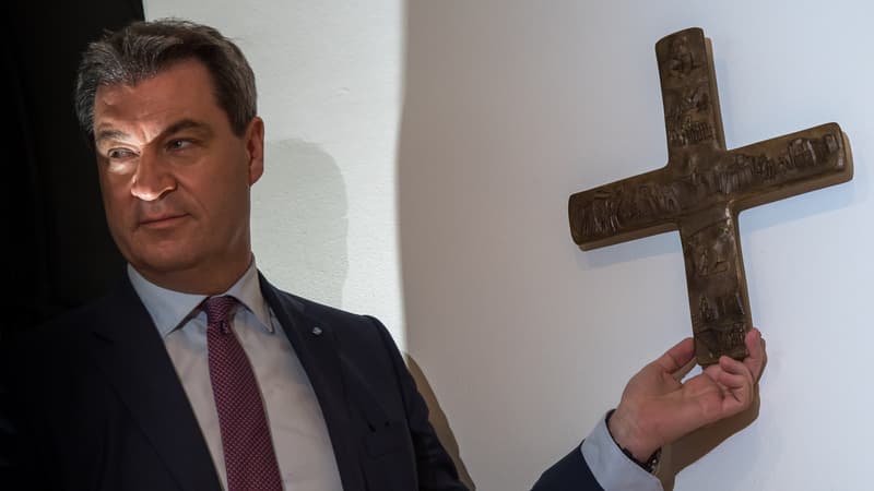 Markus Söder, le ministre-président de Bavière, le 25 avril 2018, à Munich. 