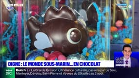 Digne-les-Bains: le monde sous-marin mis à l'honneur en chocolat