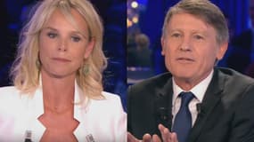 Vanessa Burggraf et Vincent Peillon dans "On n'est pas couché", le 7 janvier 2017