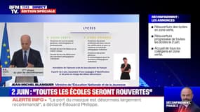 Lycées : ouverture de tous les établissements en zone verte, accueil de petits groupes en zone orange