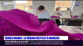 Séries Mania: le ruban violet recyclé à Roubaix