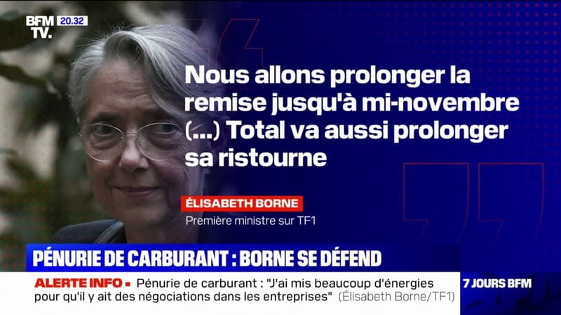 Élisabeth Borne annonce le maintien de la ristourne sur le carburant