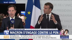 Elections européennes: Emmanuel Macron s'engage contre Marine Le Pen