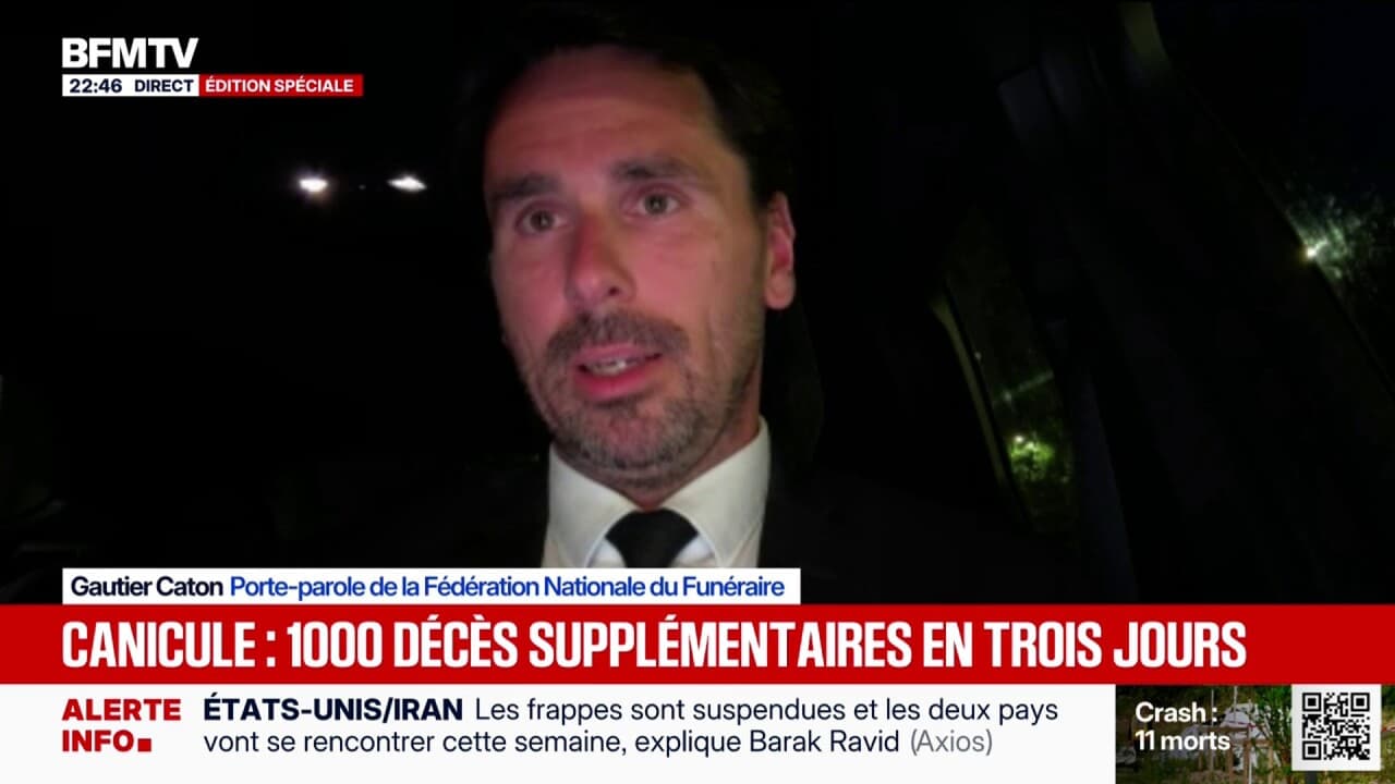 Funérariums saturés: "On a une situation qui commence à être critique", détaille Gautier Caton, porte-parole de la Fédération nationale du funéraire